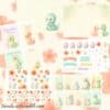 Cute Dino Printable Scrapbook Paper | Instant Download A4 & US Letter