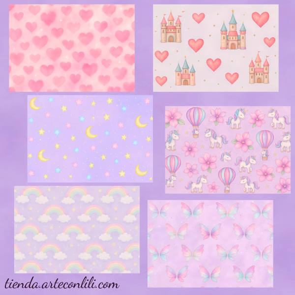 Magical Unicorn & Fairy Printable Scrapbook Paper | Instant Download