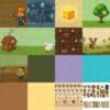 Pixel Block World Printable Scrapbook Paper | Digital Download
