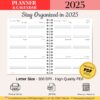Free Printable 2025 Weekly & Monthly Planner (Letter Size PDF)