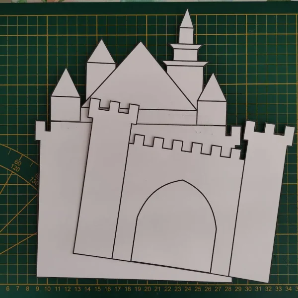 Castle template image available for free download on our website printed