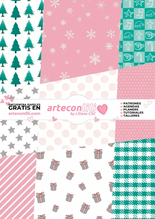 scrapbook basic christmas kit patterns paper