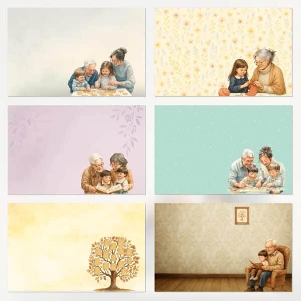 Printable Scrapbook Paper - Grandparent Hugs Digital Download | Instant Download