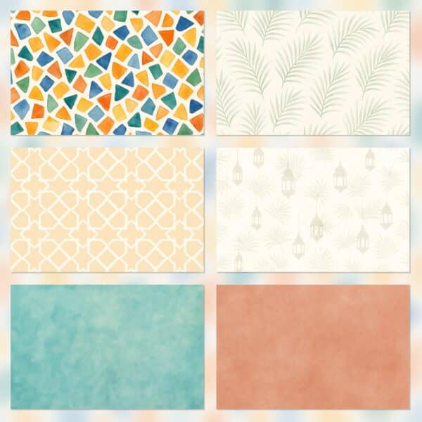 Printable Moroccan Scrapbook Paper | Instant Download for Planners & Journals
