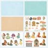 Retro Chic Pin-Up Printable Scrapbook Paper | 43 Digital Downloads