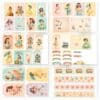 Retro Chic Pin-Up Printable Scrapbook Paper | 43 Digital Downloads