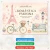 Printable Parisian Scrapbook Paper for Valentine's Day | Instant Download