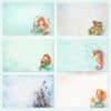 Under the Sea Pastel Printable Scrapbook Paper | Instant Download