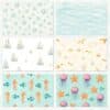 Under the Sea Pastel Printable Scrapbook Paper | Instant Download