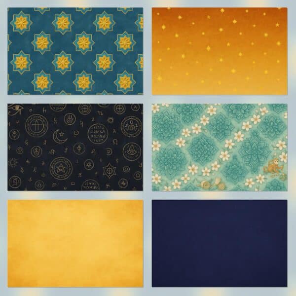 Printable Scrapbook Paper: Oriental Magic Part 2 | Instant Download
