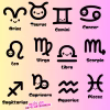 Kawaii Zodiac Signs SVG | 48 Minimalist Clipart for Planners