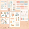 Dreamy Travel Printable Scrapbook Paper | 32 Instant Download Designs