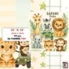 Sweet Safari Printable Scrapbook Paper | Instant Download for Journals & Planners