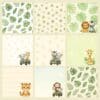 Sweet Safari Printable Scrapbook Paper | Instant Download for Journals & Planners