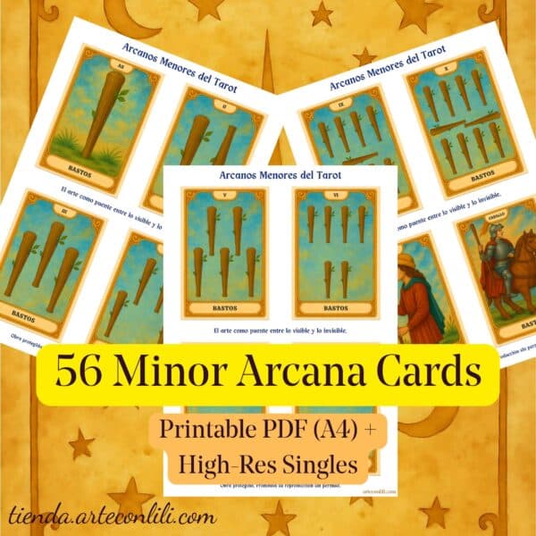 Printable Tarot Minor Arcana Cards | Instant Download for Tarot Lovers