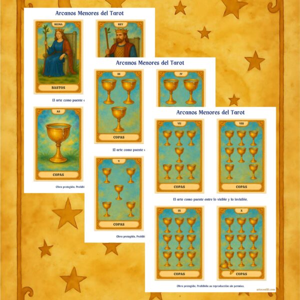 Printable Tarot Minor Arcana Cards | Instant Download for Tarot Lovers