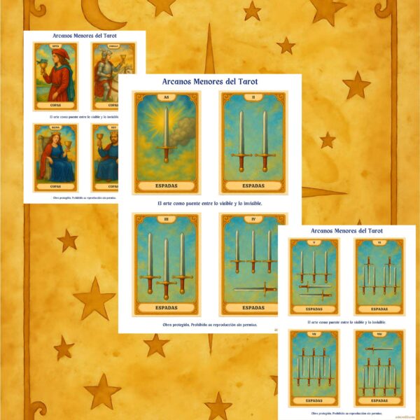 Printable Tarot Minor Arcana Cards | Instant Download for Tarot Lovers