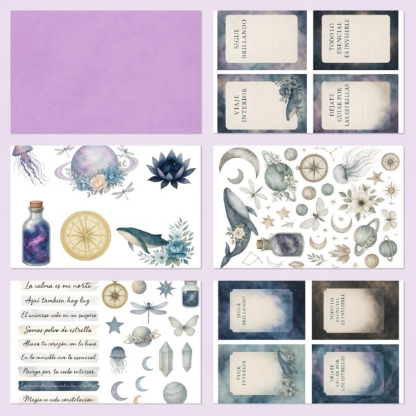 Printable Scrapbook Paper – 41 Cosmic Designs | Digital Download