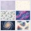 Printable Scrapbook Paper – 41 Cosmic Designs | Digital Download