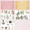 Vintage Woman Printable Scrapbook Paper | Digital Download Set
