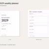 2029 free weekly planner · Real cover and weekly page with free-download, paper-size and creator copy outside the PDF pages. 2029 free weekly planner · Real cover and weekly page with free-download, paper-size and creator copy outside the PDF pages.